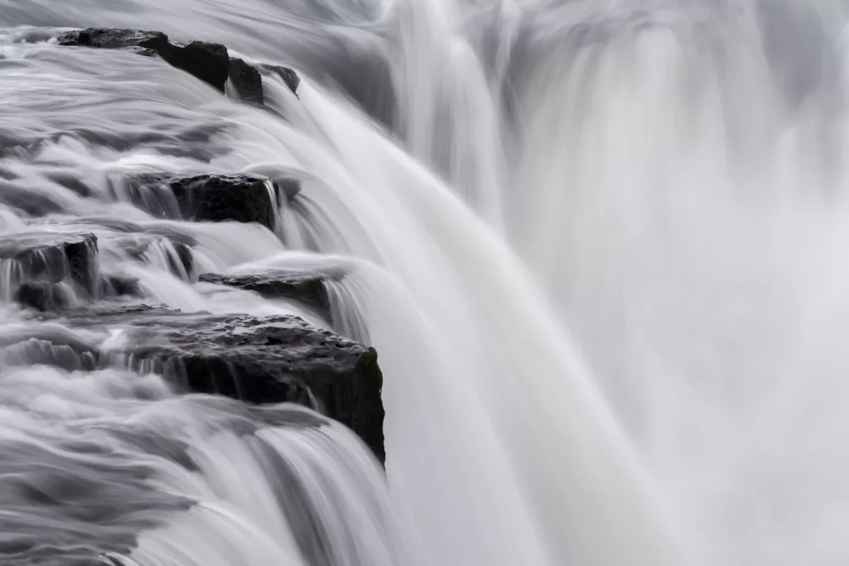 Up river from Detifoss, Europe's largest waterfall (by volume), lies Selfoss, a beautiful horseshoe fall with easy, safe access
