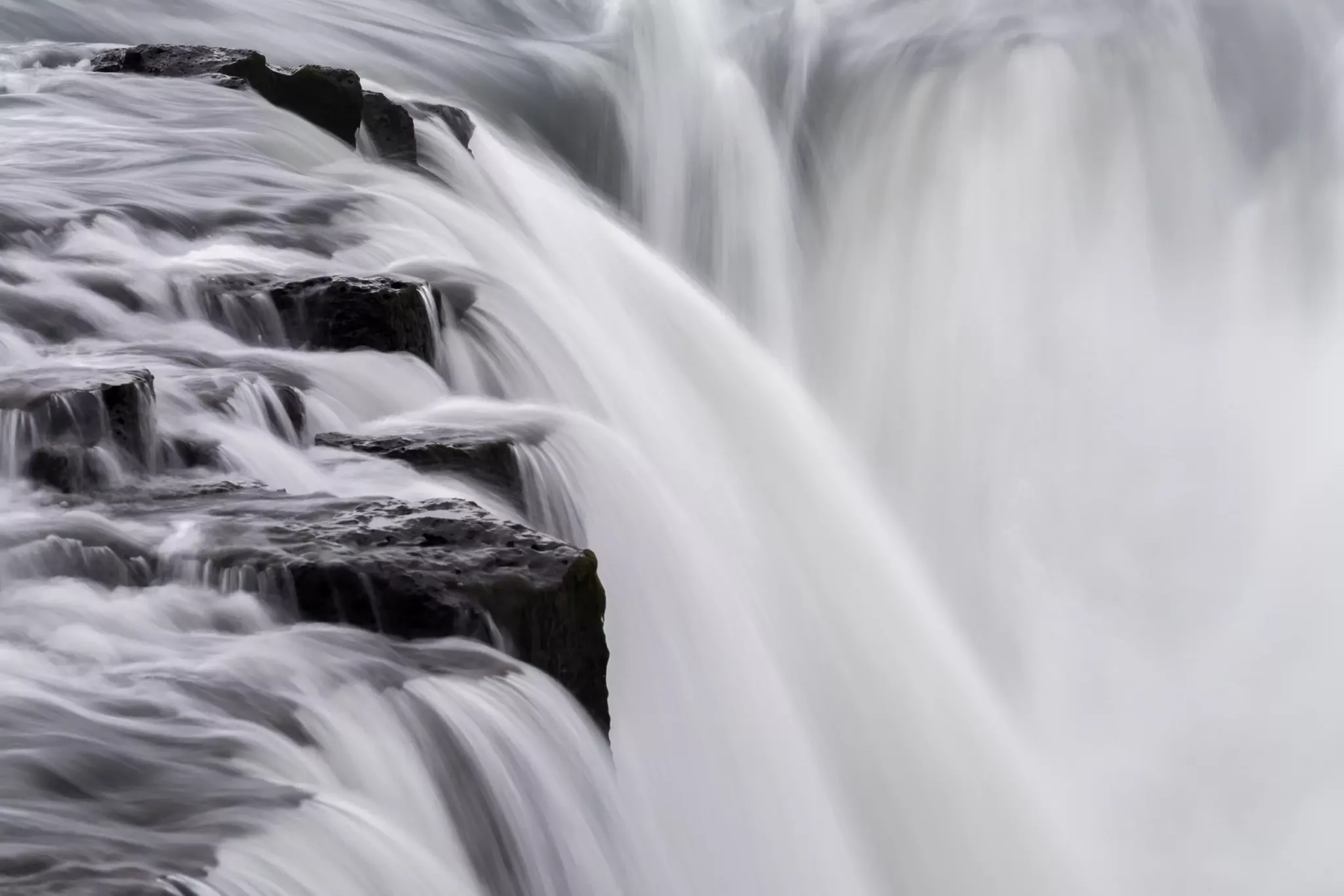 Up river from Detifoss, Europe's largest waterfall (by volume), lies Selfoss, a beautiful horseshoe fall with easy, safe access